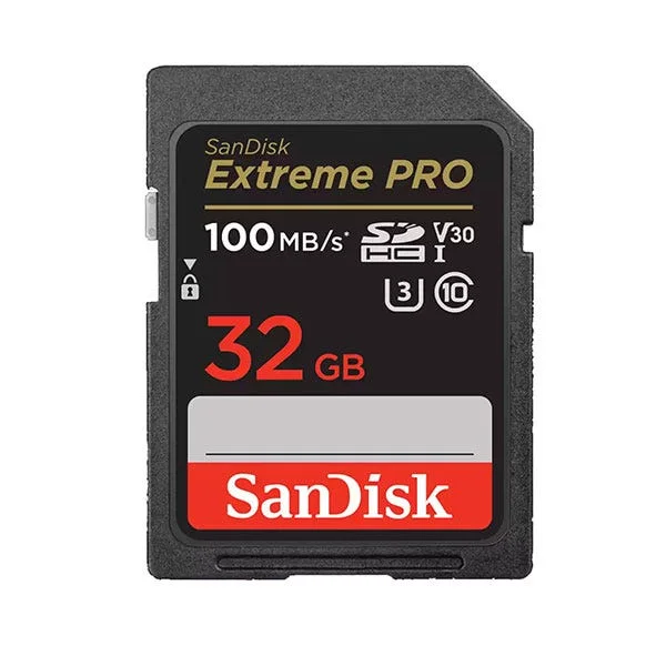 כרטיס SanDisk SD Extreme PRO 32GB 100MB/S V30 4K | Bnext